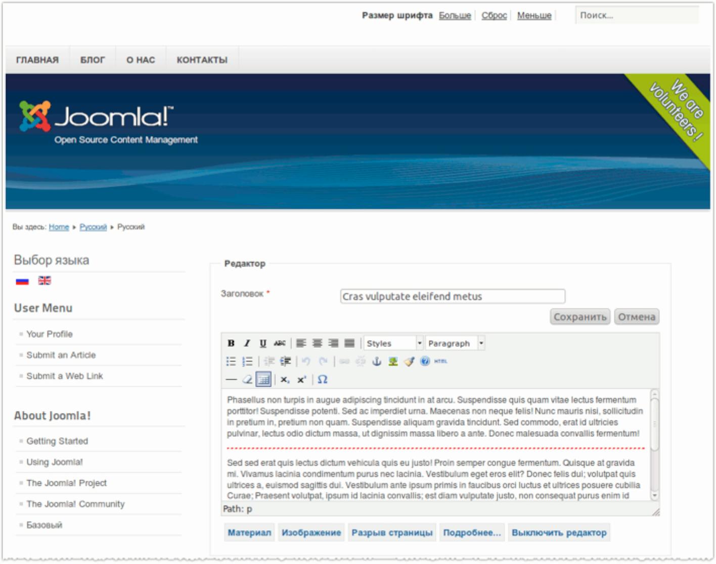 В joomla как сделать двуязычный сайт В joomla как сделать двуязычный сайт