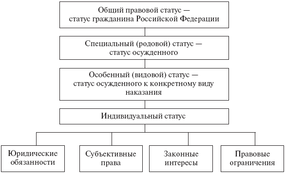 5.1. понятие правового положения (статуса) осужденных, его виды и структура - уголовно-исполнительное право: конспект лекций.