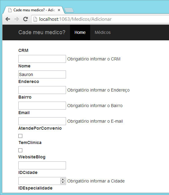 Desenvolvimento web com ASP.NET MVC