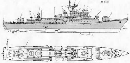 Боевые корабли мира на рубеже XX - XXI веков Часть III Фрегаты (таблицы картинками)